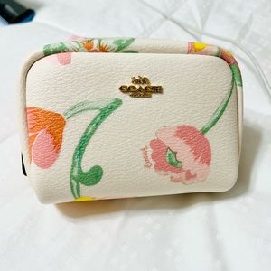 Coach mini boxy cosmetic bag